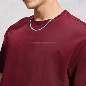 Nardon Apparel Camiseta de algodón mercerizado de alta calidad personalizada Camiseta de brillo Premium personalizada para hombre con logotipo - Product Image 5