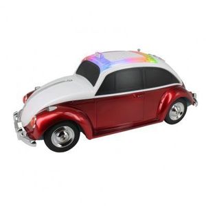 Coche de juguete coleccionable modelo Beetle Taxi de metal fundido a presión, rosa y blanco, escala 1:24 - Product Image 3