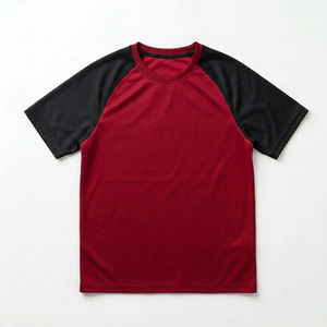 <b>Raglan</b> T-shirt street style Breathable <b>top</b> everyday comfort shirt crew neck <b>raglan</b> Shirt street Style crewneck - Product Image 1