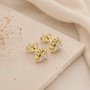 22K Gold Earrings Designer Indian Jewelry Premium Gold Earrings for Women Traditional Bridal Wedding and Celebration Wear - Product Image 3