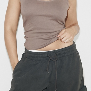 Débardeur basique sans manches pour femme, dos nageur, en jersey 100% coton, style sportif, personnalisable sur le devant, prix raisonnable, haute qualité - Product Image 4