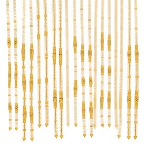 Collar Mangalsutra indio de oro macizo de 22k con cadena de cuentas negras, joyería para mujer, regalo de aniversario de bodas, uso diario, venta al por mayor. - Product Image 3