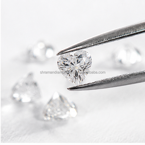 Prix d'usine en gros Diamants blancs synthétiques cultivés en laboratoire en forme de cœur, pureté DEF VVS-VS, CVD/HPHT, pour la fabrication de bagues de fiançailles - Product Image 2