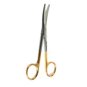 กรรไกรผ่าตัดพรีเมียมเคลือบสีหลากหลายชนิด เครื่องมือแพทย์ สแตนเลส กรรไกรมายโอโค้ง ผลิตตามสั่ง - Product Image 1