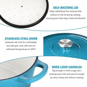 <span class=keywords><strong>Prix</strong></span> usine 24CM en <span class=keywords><strong>fonte</strong></span> émaillée four hollandais en <span class=keywords><strong>fonte</strong></span> <span class=keywords><strong>cocotte</strong></span> marmite avec couvercle pour la cuisson du pain - Product Image 3