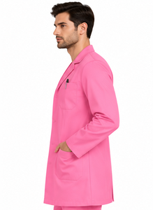 Bata de Laboratorio Blanca para Personal Farmacéutico, Manga Larga, Uniforme Médico Profesional, Transpirable, de Polialgodón, Ropa de Trabajo para Médico, Personalizable - Product Image 4
