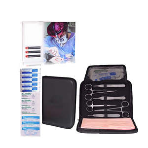 Kit de pratique de suture certifié pour étudiants en médecine vétérinaire - Ensemble d'instruments de chirurgie générale avec coussinets de peau et plaies Mahersi par Dentavex - Product Image 3