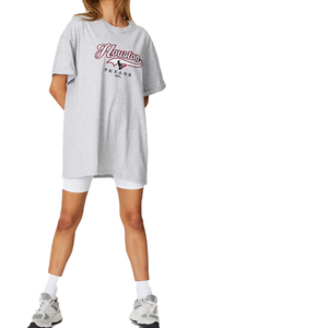 T-shirts en coton respirants à col en V et manches courtes pour femme, style vintage délavé, coupe confortable, streetwear, exportés - Collection été mondiale - Product Image 2