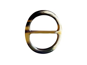 Anillo para Bufanda Ecológico de Cuerno de Búfalo con Acabado Pulido, Sujeción Segura y Elegancia Suave para Bufandas - Regalo de Año Nuevo y Halloween - Product Image 1