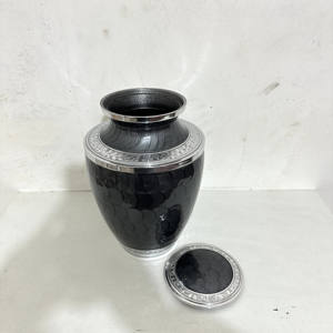 Urnas de Cremación de Aluminio Personalizadas al por Mayor para Cenizas Humanas con Acabado Negro Perla y Grabado, Urnas de la Mejor Calidad - Product Image 6