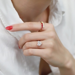 Bague solitaire en diamant de laboratoire en forme de cœur de 3,24 carats, or 18 carats, diamant certifié, bague de fiançailles, bijoux fins, vente en gros - Product Image 1