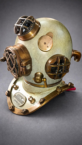 Réplique de casque de plongée US Navy Mark V en métal, décoration nautique, casque de plongeur en eaux profondes, objet de collection maritime - Product Image 6