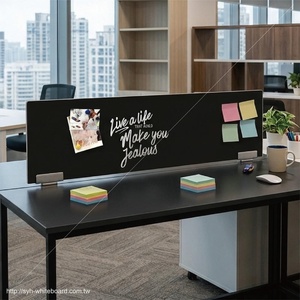 Modern Black Tempered Glass Desk Divider Writable Magnetic Features for Bedroom Living Room Home Office School Villa-Versatile - Product Image 6