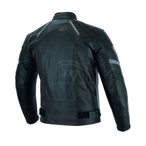 Chaqueta de Motocicleta para Hombre, Talla Grande, Transpirable, Resistente al Viento, Ligera, Ecológica, para Invierno, de Cuero de Alta Calidad - Product Image 5