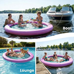 Piattaforma Galleggiante Gonfiabile su Misura in PVC con Tecnologia Drop Stitch e Pompa ad Aria per Uso in Acqua, Mare, Oceano, Casa, Scuola, Residenziale e all'Aperto - Product Image 6