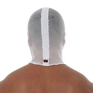 Máscara de malla para hombre, diseño de malla, color blanco, estilo fetichista, para discoteca, sexy - Product Image 2