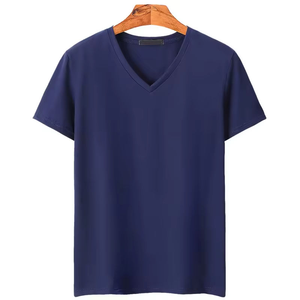 <b>Men's</b> <b>V</b>-<b>Neck</b> Short Sleeve <b>T</b>-<b>Shirt</b>-100% Organic Cotton Solid Regular Fit Quick Dry Anti-Wrinkle Breathable Sustainable Casual - Product Image 4
