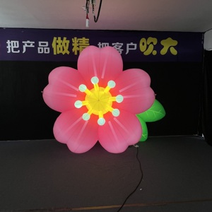Grande sculpture florale gonflable géante, ballon en forme de fleur de <span class=keywords><strong>dessin</strong></span> <span class=keywords><strong>animé</strong></span>, <span class=keywords><strong>Alice</strong></span> <span class=keywords><strong>au</strong></span> <span class=keywords><strong>pays</strong></span> <span class=keywords><strong>des</strong></span> <span class=keywords><strong>merveilles</strong></span>, décoration avec lumières LED, imperméable et durable - Product Image 4
