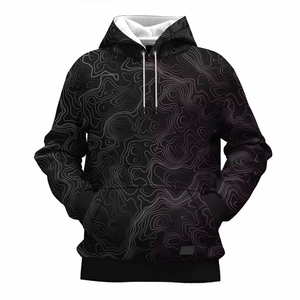 Meilleur prix pour sweat à capuche décontracté pour homme, design personnalisé OEM pour l'hiver, faible MOQ, impression numérique sur tissu polyester/coton - Product Image 1