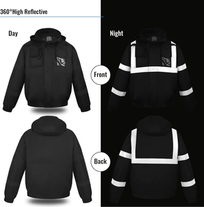 Premium <b>Workwear</b> <b>Winter</b> Safety Jacket Breathable Reflective Safety Apparel High Quality Supplier - Product Image 2