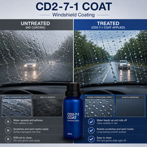 น้ำยาเคลือบกระจก ECOWAY รุ่น CD2-7-1 ขนาด 50 มล. ทนทานสูง ใช้งานง่าย ป้องกันรอยขีดข่วน สำหรับอุปกรณ์ตกแต่งรถยนต์ - Product Image 6
