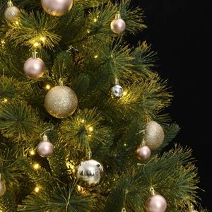 Árbol de Navidad Artificial Articulado con 150 Luces LED y Juego de Bolas, Decoraciones Navideñas de 47.2 Pulgadas - Product Image 3