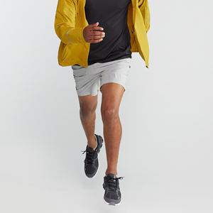 Men Plus Size 2 <b>Layers</b> Solid Running Shorts Custom logo Polyester Quick Dry 2 in 1 Breathable Sports Gym Shorts - Product Image 5