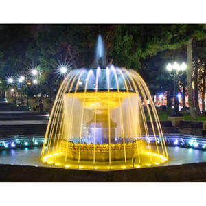 Fontaine musicale personnalisée en acier inoxydable, spectacle d'eau, fontaine sèche laser, eau dansante, lumière LED décorative, scène - Product Image 1