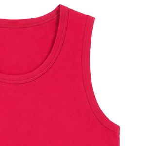 Red And Black Men Sleeveless Tank Top Color Block Design Casual Summer Vest Gym Fitness Workout Muscle Shirt Cotton <b>Athletic</b> - Product Image 6