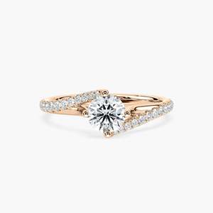 Bague de fiançailles Bardot Scallop sertie de 25 diamants de 1,10 carat, taille ronde, cultivés en laboratoire, en or blanc 14 carats - Product Image 6