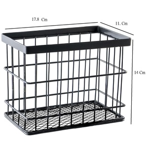 <b>Small</b> Eco-Friendly Iron Harvest <b>Basket</b> Handles Modern Rectangle Multi-Purpose <b>Storage</b> Wire <b>Basket</b> Kitchen Fruit Gardening - Product Image 6