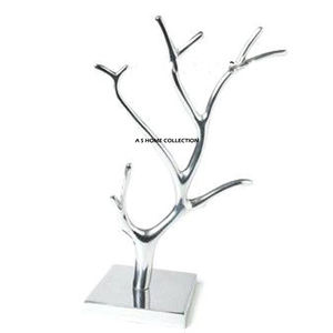 Supports de présentation de Noël en métal, style moderne, finition argentée, en aluminium, avec éclairage LED, très demandés, en vente - Product Image 1