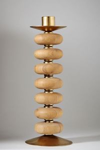 Porte-bougie en bois fait main sur mesure, qualité supérieure, support à bougie en bois, logo personnalisé pour Noël, spa, hôtel, restaurant, ferme - Product Image 6