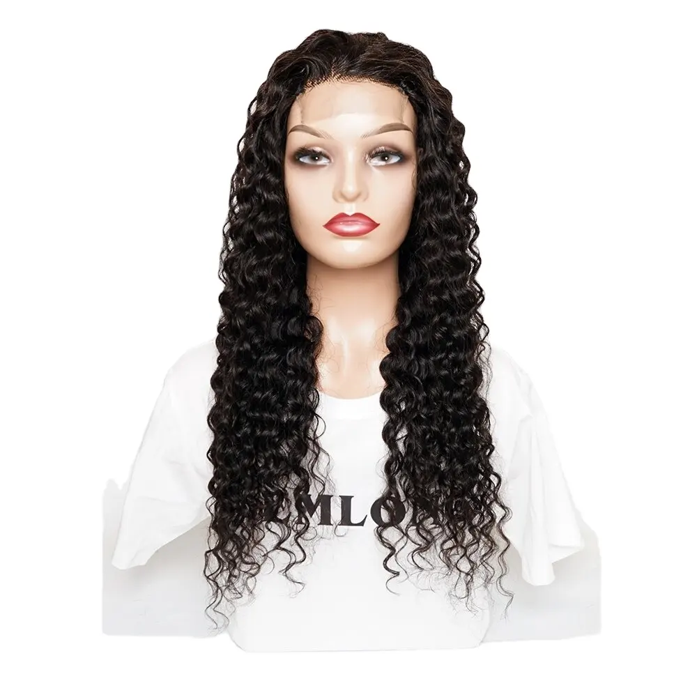 Water Wave 4*4 Lace Wig Remy Vietnamese Human Hair Extension 4*1 T Lace Wigs 150% Density Front Lace Wigs Water Wave 4*4 Lace