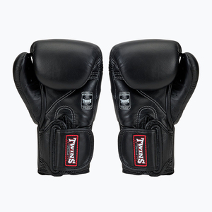 Guantes de Boxeo Negros de la Mejor Calidad para Kickboxing, Guantes de Boxeo Twins Personalizados de Cuero Vacuno, Equipo de Boxeo Twins, Guantes de Boxeo Profesionales para Entrenamiento - Product Image 4