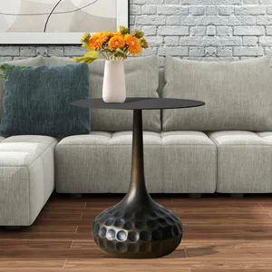 Mesa de Centro Moderna Premium con Estructura Artística de Hierro, Mueble para el Hogar Inspirado en el Estilo Bauhaus, Almacenamiento Portátil, Acero Inoxidable con Recubrimiento Dorado - Product Image 1