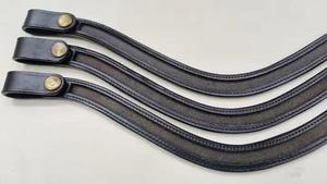 Customizable Bling Browband Base 8mm 10mm Empty Cup chain Leather Horse Tack DIY Crystal Browband with Quick Release <b>Snap</b> Loop - Product Image 5