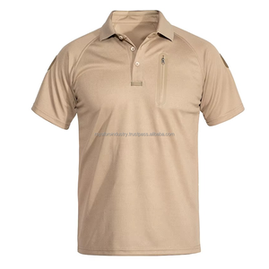 Chemises polo pour hommes T-shirt tactique à séchage rapide T-shirt décontracté à manches courtes pour hommes Chemise tissée T-shirt confortable pour hommes - Product Image 1