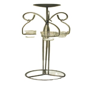 Bougeoir design vintage en métal et verre pour décoration de table Bougeoir pour mariage Bougeoir à bon prix - Product Image 1