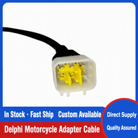 Cable adaptador de diagnóstico para motocicleta OBD2, conector hembra de 16 pines a conector de 6 pines para lector de códigos de escáner, 12V 24V, venta en paquete OBD2