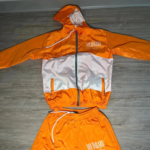Conjunto de Chaqueta Cortavientos de Invierno para Hombre, Estilo Urbano, con Cierre Reflectante, Ligero, Ecológico, de Nailon, Dos Piezas - Product Image 1