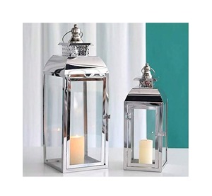 Stylish Metal <b>Lantern</b> With Glass Windows For Indoor Decoration Garden Lighting And Event Display - Product Image 5