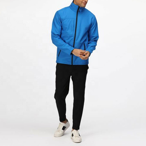 Custom <b>Men</b>’s Softshell <b>Jacket</b> Waterproof Windbreaker Outdoor Sportswear High Quality Full Zip Technical <b>Jacket</b> with Chest Pocket - Product Image 3