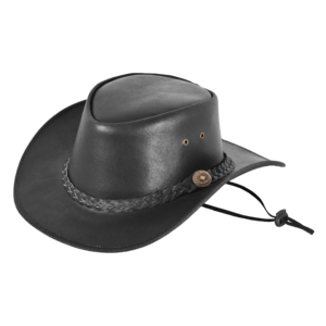 Top Selling Australian <b>Western</b> Style Genuine Leather Cowboy <b>Hat</b> Custom Colors & Branding Leather Riding & Outdoor <b>Hat</b> Wholesale - Product Image 4