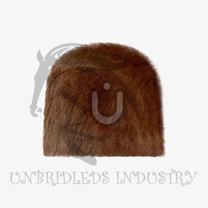 Bonnet en cuir de vachette marron clair avec broderie 3D - Style plage et affaires, unisexe, ajustement réglable - Product Image 3