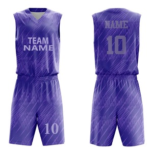 Ensembles d'uniformes de basketball sans manches, antibactériens, imprimés, anti-humidité, 100 % polyester, fabriqués au Pakistan, service OEM - Product Image 3