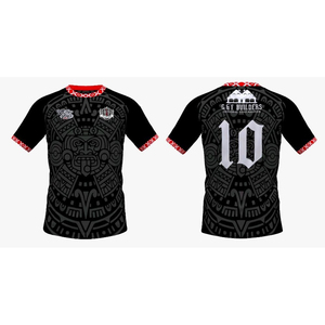 Maillots de football à manches courtes en tricot solide, personnalisés, sublimation, respirants, séchage rapide, 100% polyester, vente chaude - Product Image 4