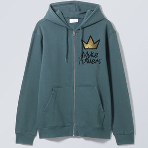 Sweat-shirts à capuche zippés personnalisés avec logo pour hommes, 100 % coton, grandes tailles, entièrement zippés, épais, respirants, pour l'hiver, pour garçons - Product Image 1