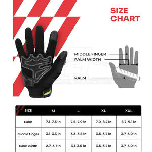 Gants de moto pour hommes en tissu respirant, fabrication en usine, 100% cuir, gants de conduite - Product Image 6