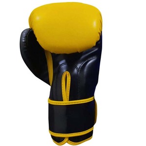 Gants de boxe d'entraînement en gros, en cuir microfibre, gants de boxe professionnels à lacets pour MMA - Product Image 2